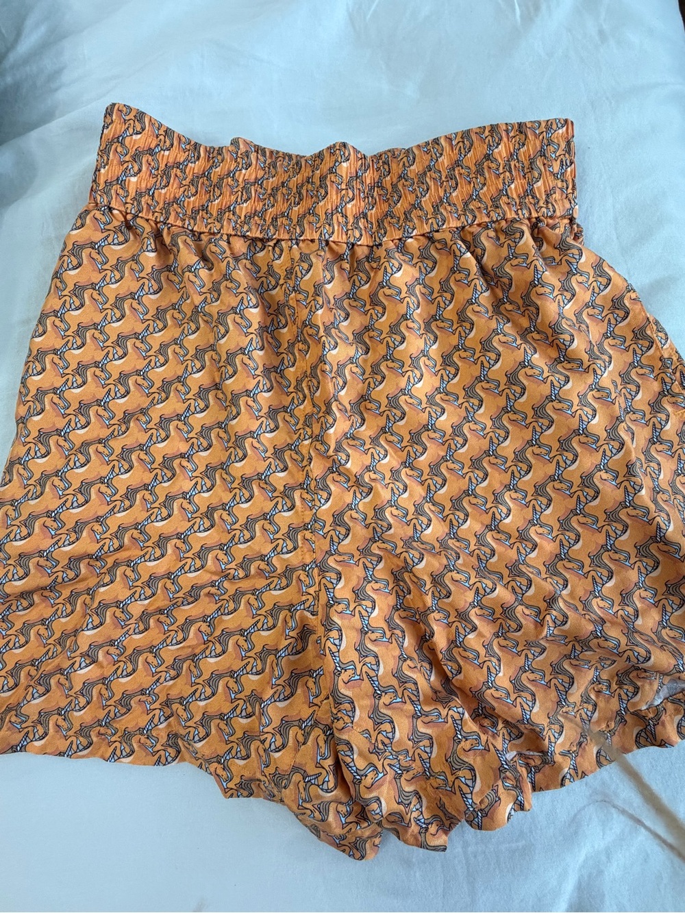 Burberry unicorn silk shorts